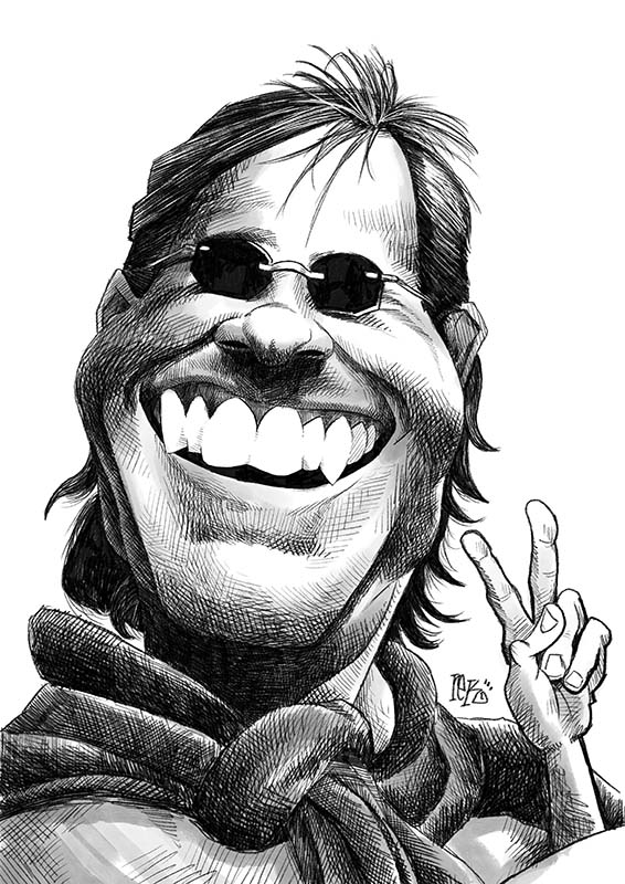 Doug Kenney Caricature by Rick Baldwin