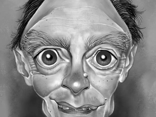 Edgar Oliver Caricature