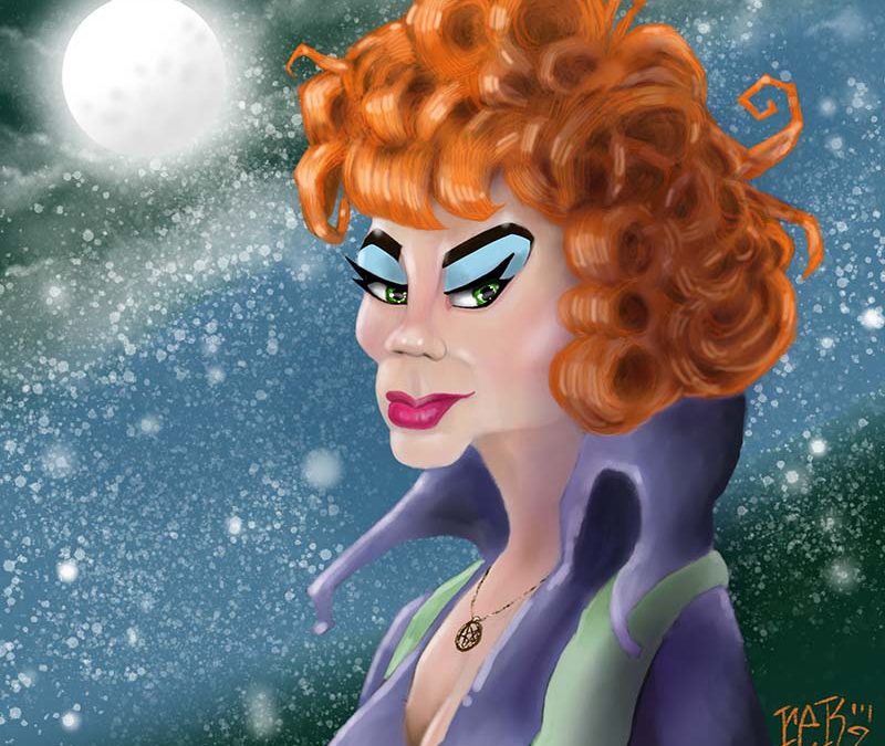 Agnes Moorehead “Endora” Caricature