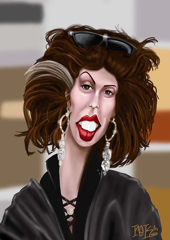 Marisa Tomei Caricature by Rick Baldwin