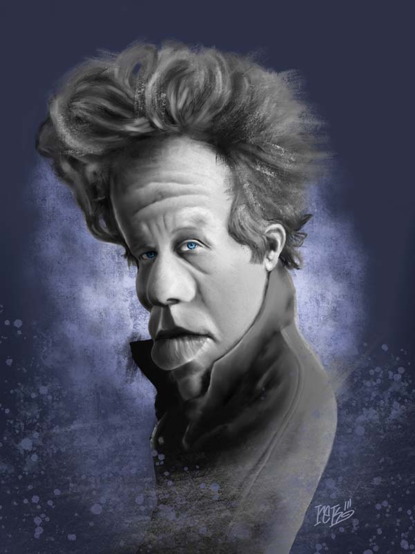 Tom Waits Caricature by Rick Baldwin