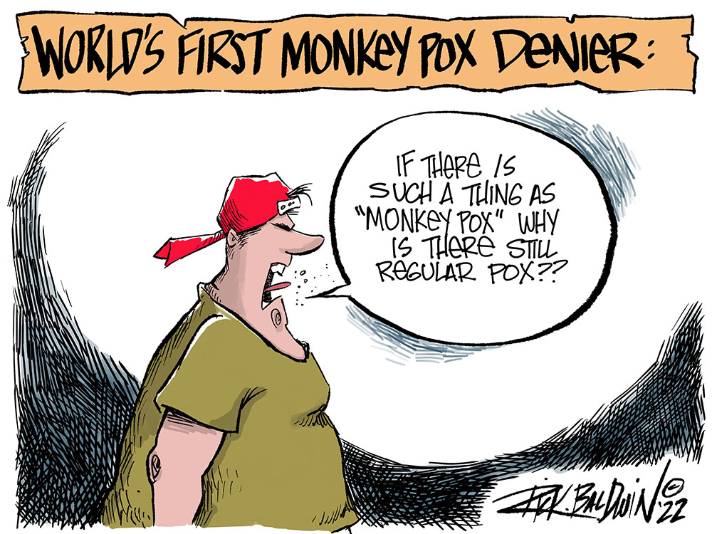 Monkey Pox Denier by Rick Baldwin