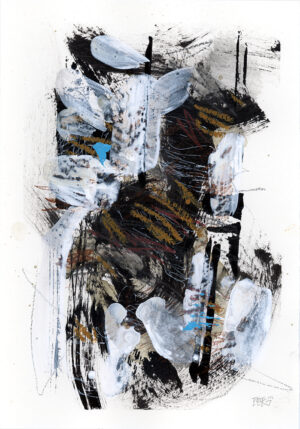 Small acrylic painting Cherokee Series #2 by Rick Baldwin