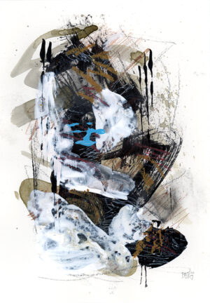 Mixed media painting Cherokee Series #5 by rek