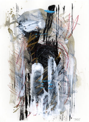 Small painting Cherokee Series #6 by Rick Baldwin