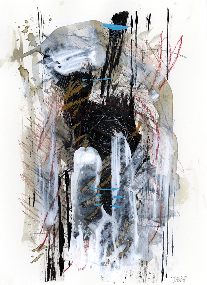 Small painting Cherokee Series #6 by Rick Baldwin