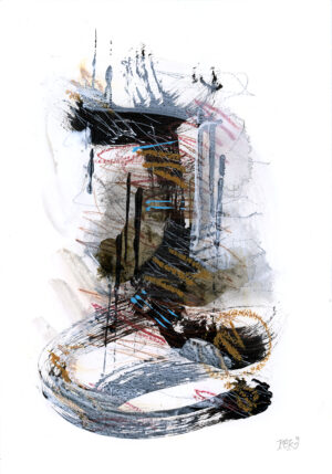 Cherokee Series #7 small painting by rek