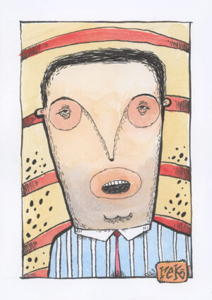 Cartoon illustration The Intern by rek